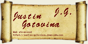 Justin Gotovina vizit kartica